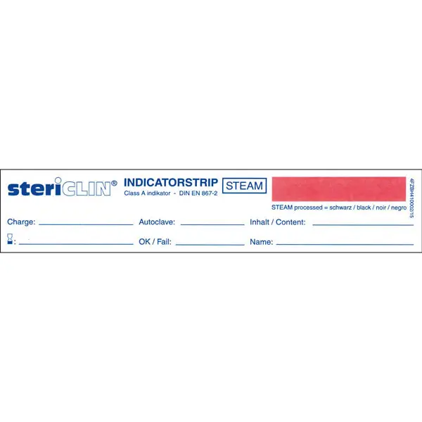 STERICLIN Indikator Einlegestreifen aus Pappe