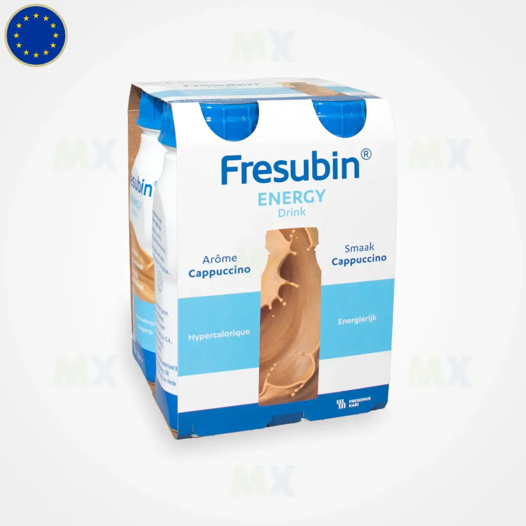 Fresenius Kabi Fresubin Energy Drink Cappuccino 4er (Geschmacksrichtung: Cappuccino, Inhalt / Anzahl: 4 x 200 ml, Sorte: Energy, Trinkfertig / Pulver: Trinkfertig)