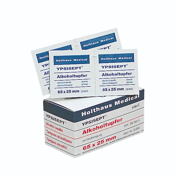 HOLTHAUS YPSISEPT Alkoholtupfer 65 x 25 mm