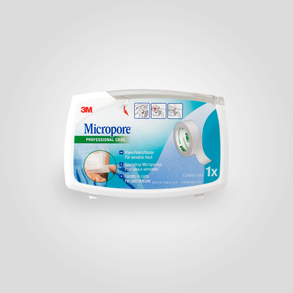 3M Micropore Plaster with dispenser white