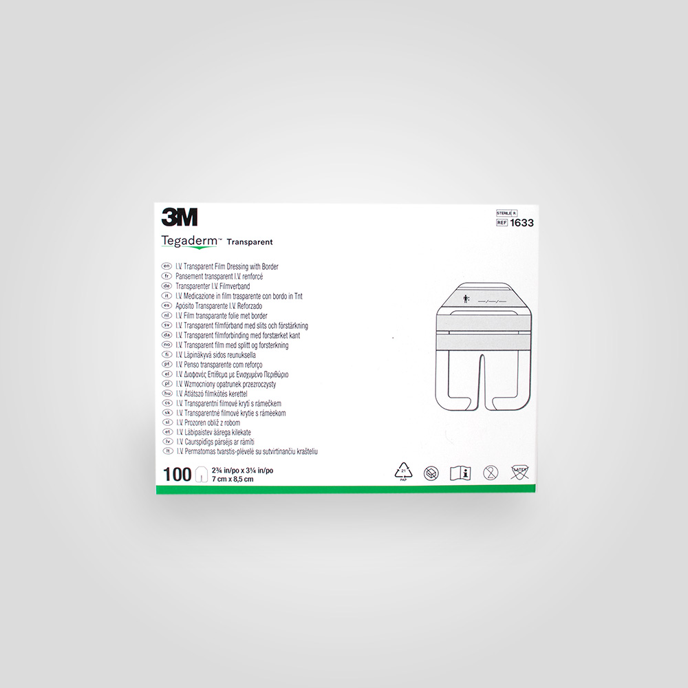 3M Tegaderm I.V. sterile film dressing transparent