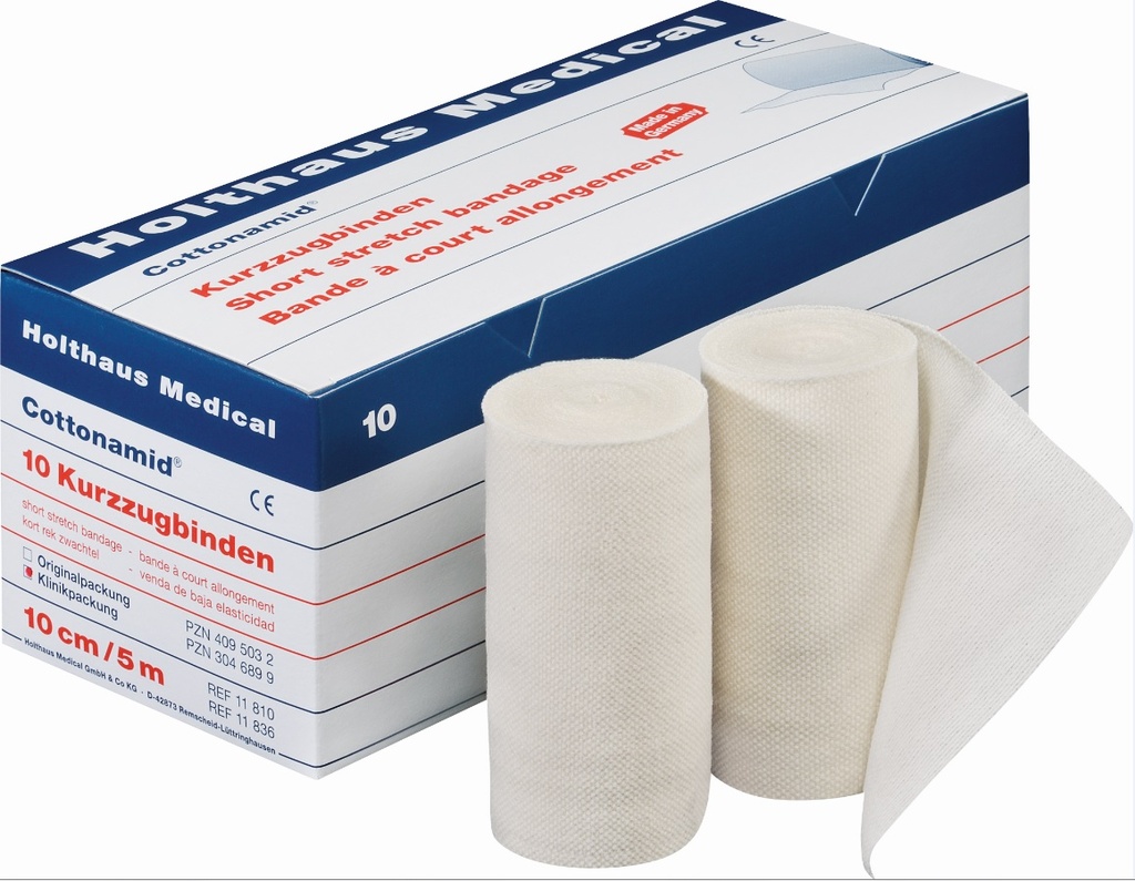 HOLTHAUS Cottonamid Short stretch bandage in foil and box single