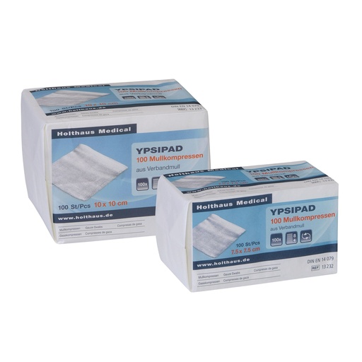 HOLTHAUS YPSIPAD Gauze compresses 8-ply non-sterile