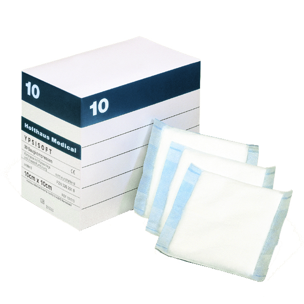 HOLTHAUS YPSISOFT Saugkompresse unsteril