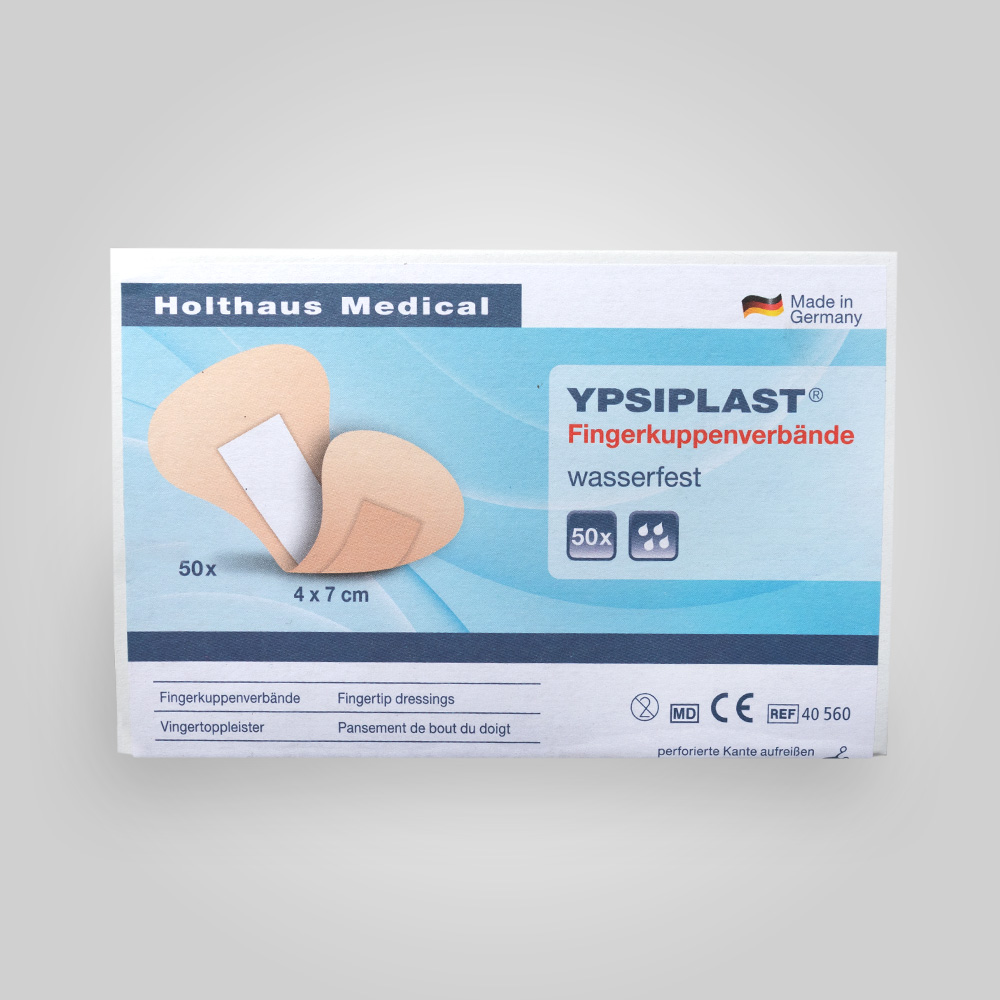 HOLTHAUS YPSIPLAST Fingerkuppenverband wasserfest 4 x 7 cm