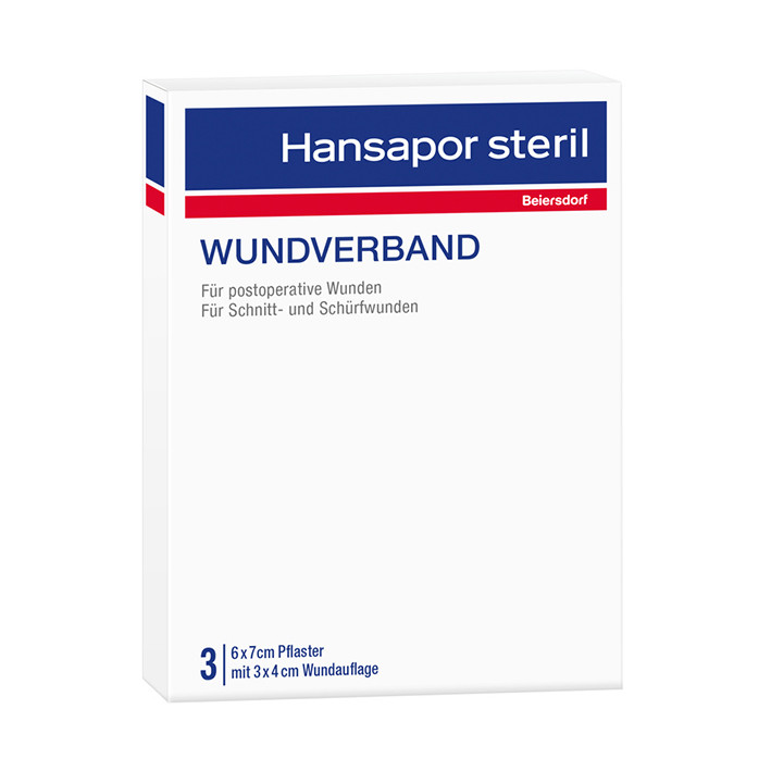 BSN Hansapor steril Wundverband, 6 x 7 cm