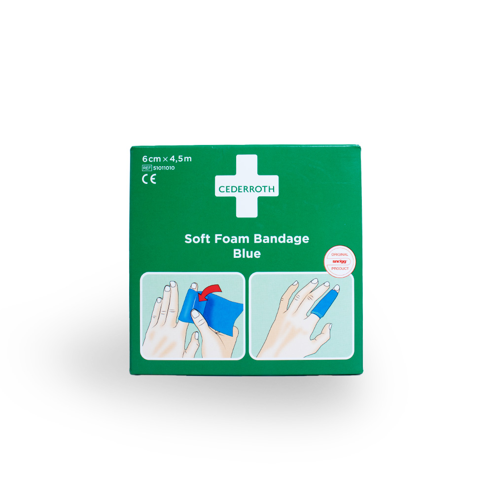 CEDERROTH Soft Foam Bandage Blue selbstklebendes Pflaster