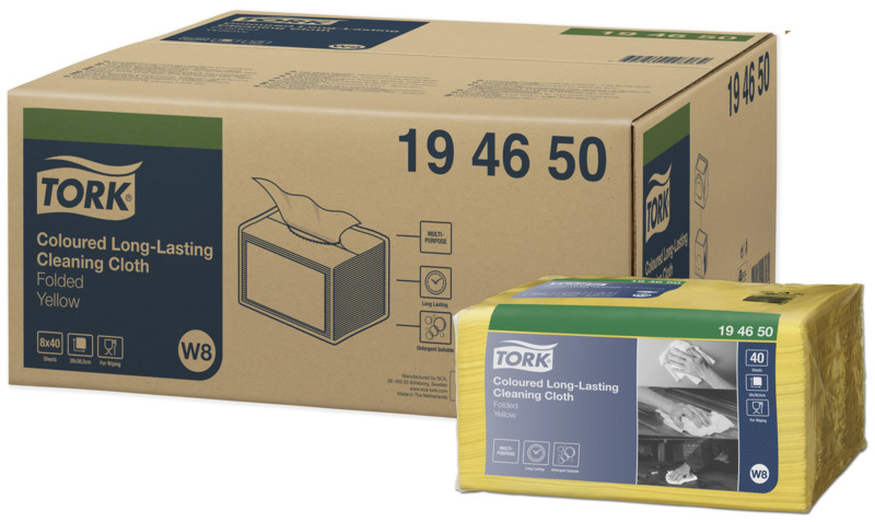 TORK Long-lasting Coloured cleaning cloths