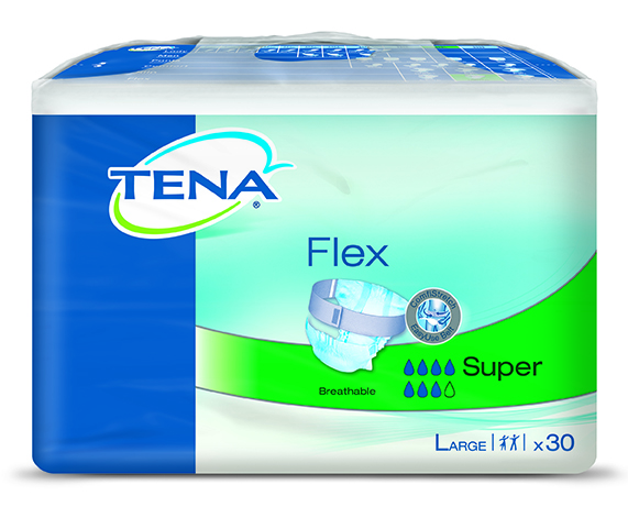 TENA Flex Super Pads with hip belt Box