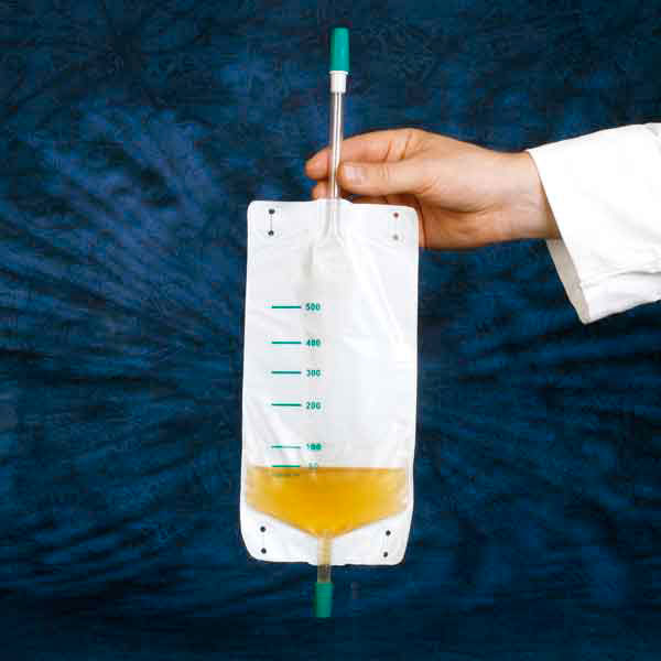 DCT Urine Leg Bag non-sterile central inlet 10cm