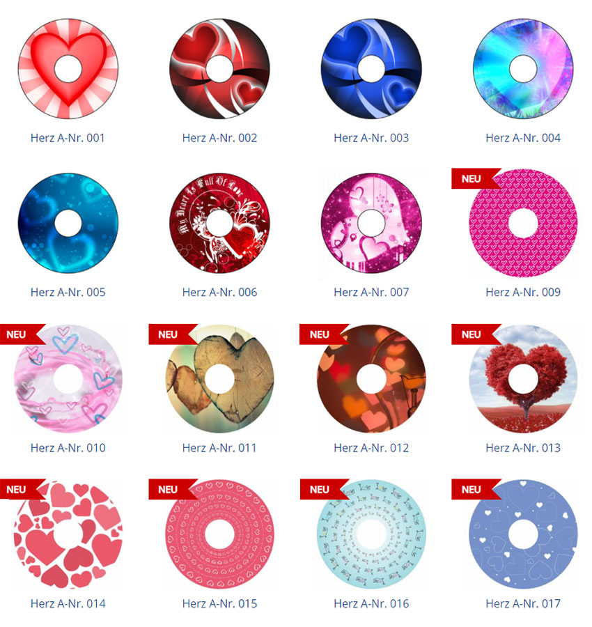 TheraMedical Speichenschutz mit Motiv Herz im Digitaldruck