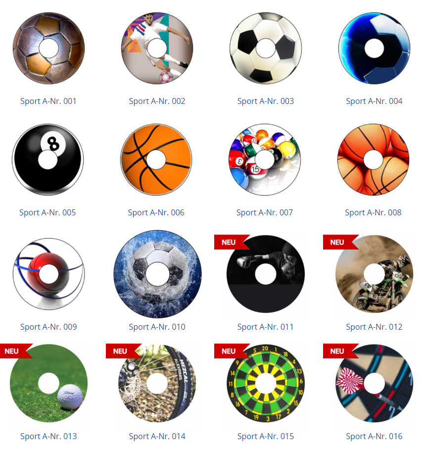 TheraMedical Speichenschutz mit Motiv Sport im Digitaldruck