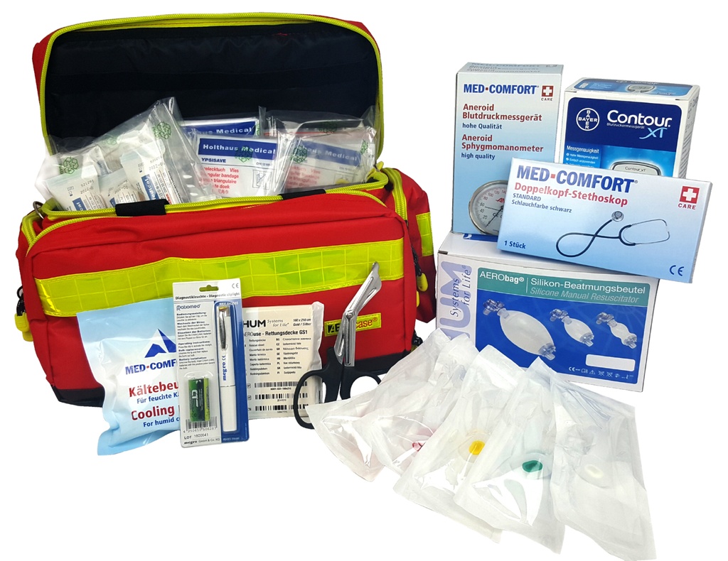 MEDDAX Rscue Notfalltasche Gr. L gefüllt DIN 13157