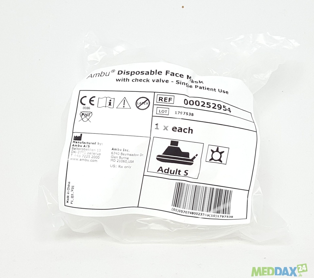 AMBU Disposable face mask