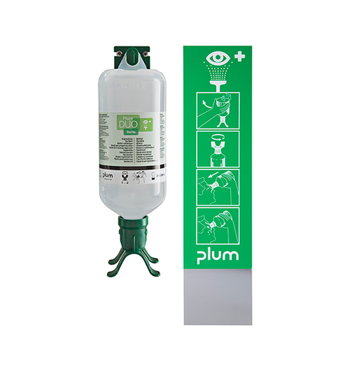 [18063-01] PLUM Eye wash station with wall bracket