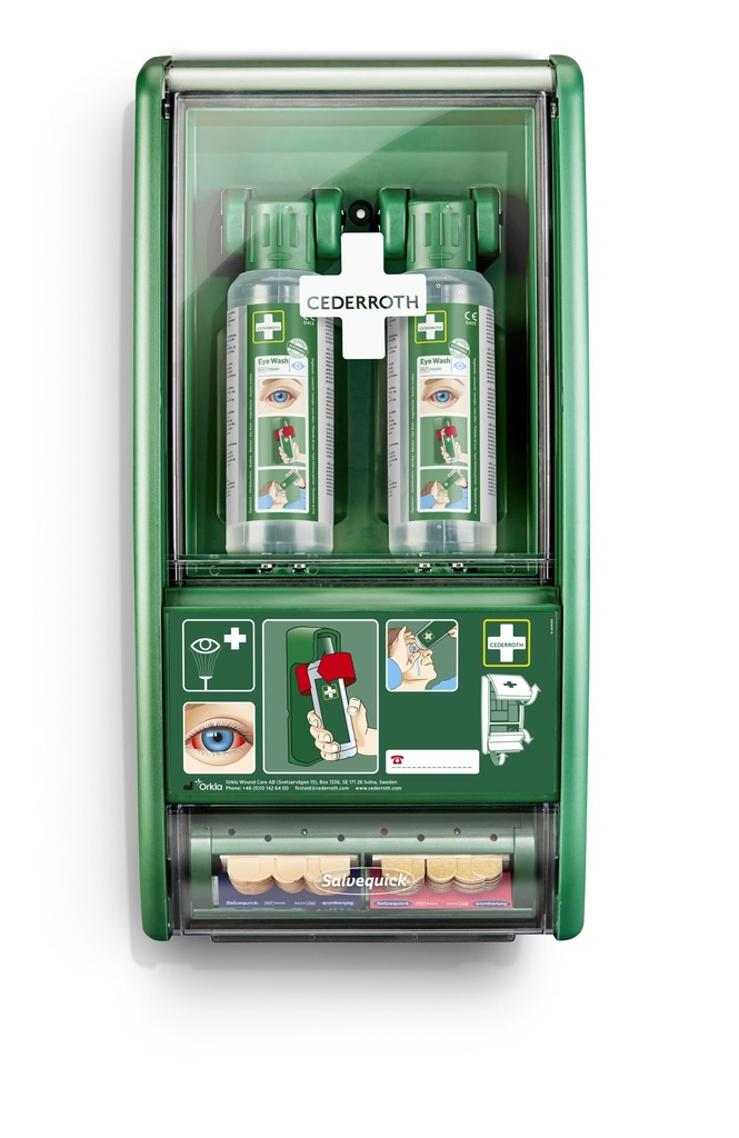 CEDERROTH Eye Wash Station incl. 2 x 500 ml Eye Wash Solution