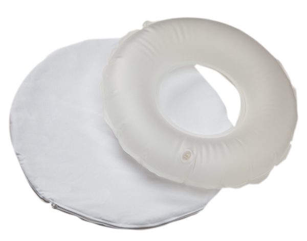 DR.WINKLER Sitzring mit weißem oder blauem Stoffbezug ca. 45 cm Ø