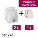 SUPRIMA Hüftprotektoren Set 2 (2 Slip/1 Paar Hüftprotektoren waschbar)
