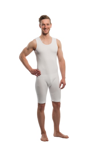 SUPRIMA Care bodysuit for women and men sleeveless white
