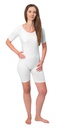 SUPRIMA Care bodysuit short sleeve with back zipper, unisex, white