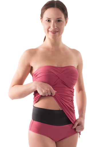 SUPRIMA Stomabandage Neopren schwarz