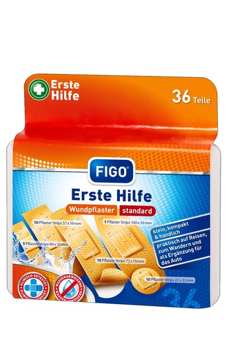 [13838-01] FIGO Plaster First Aid Box 36 pcs