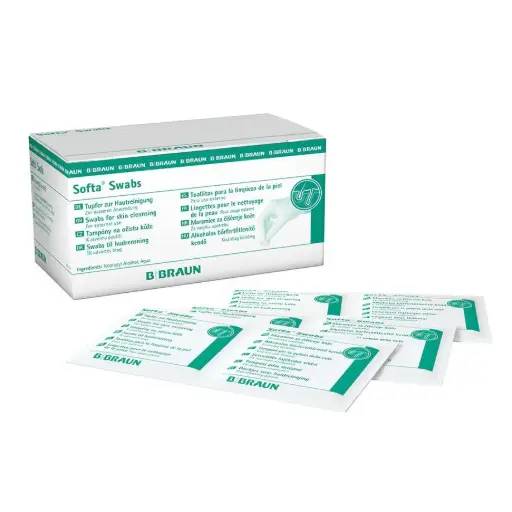 [16560-01] B.Braun Softa Swabs Alcohol swabs, 6.5 x 3 cm