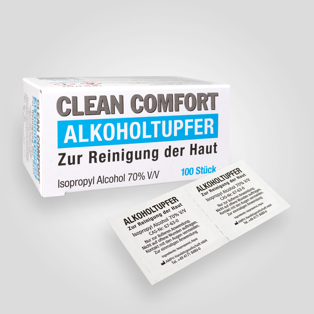 AMPRI Clean Comfort Alkoholtupfer