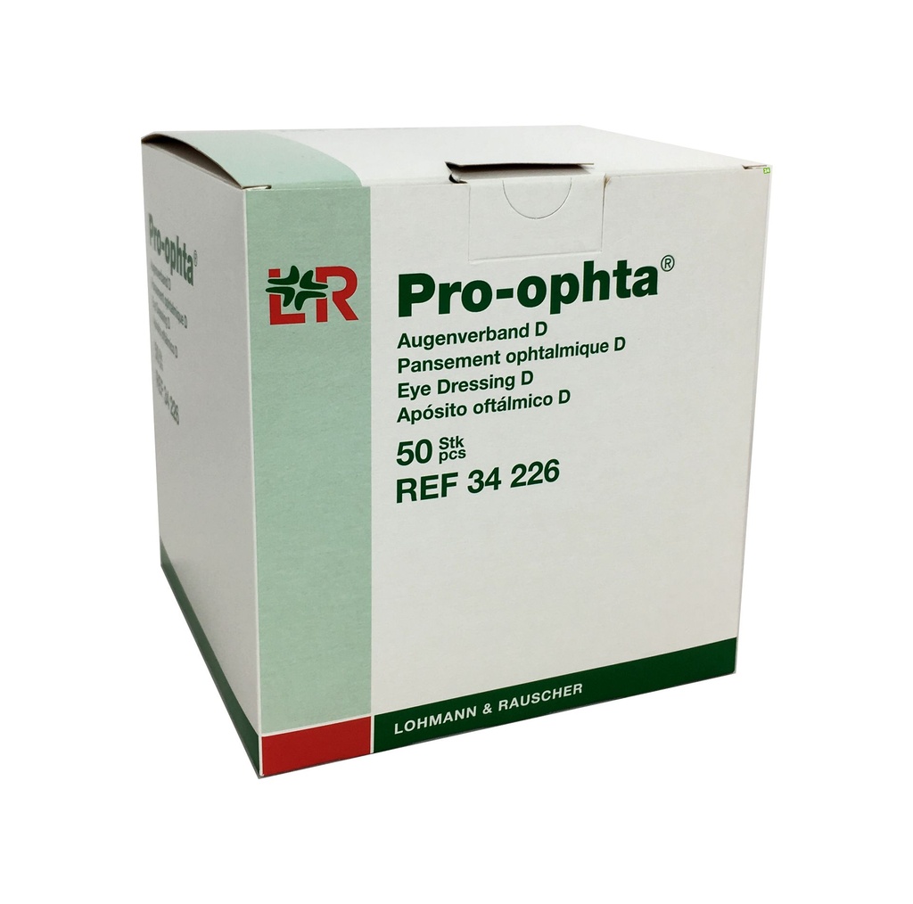 LOHMANN & RAUSCHER PRO-OPHTA Eye dressing D 10 x 7.2cm