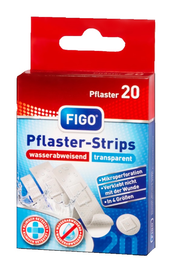 FIGO Plaster strips water-repellent, transparent