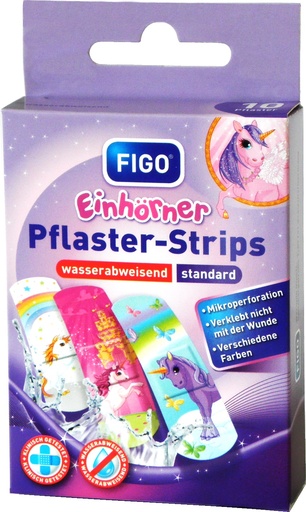 [21436-01] FIGO Children's plaster strips Unicorns, 10 pieces
