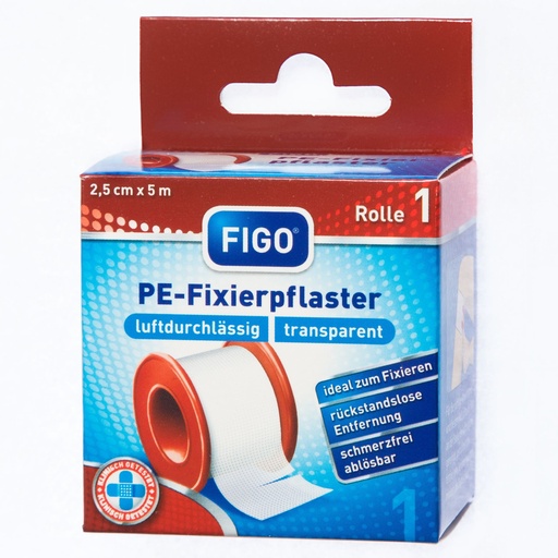 [21441-01] FIGO Rollenpflaster PE, 2,5 cm x 5 m