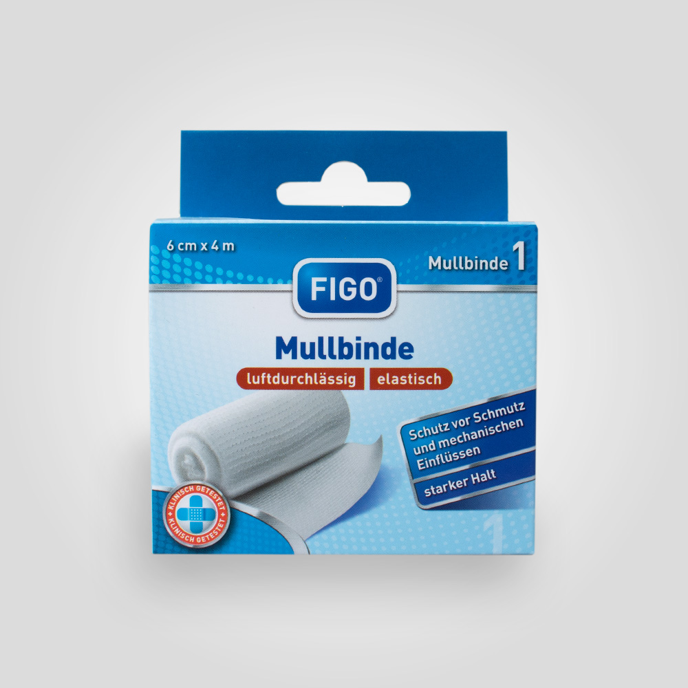 FIGO Mullbinde elastisch