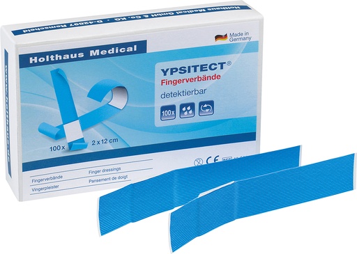 [22014-01] HOLTHAUS YPSITECT Finger dressing waterproof/detectable 2 x 12 cm