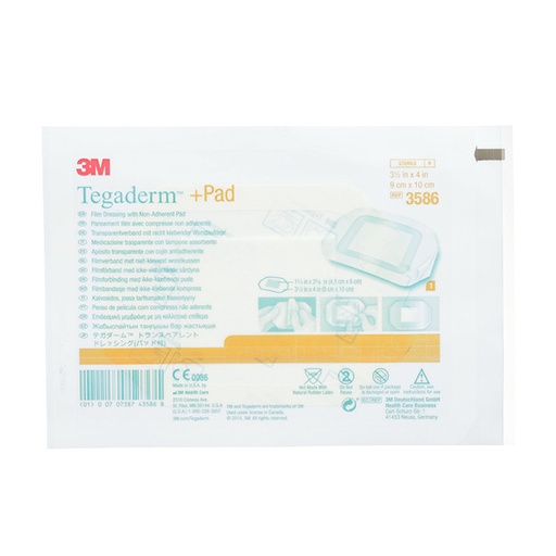 [23300-01] 3M Tegaderm + Pad Transparent dressing, 9 x 10 cm 25 pieces