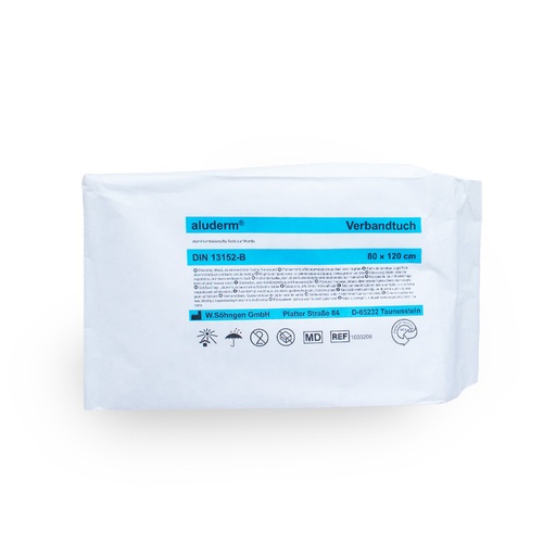 [24478-01] SÖHNGEN aluderm Dressing cloth approx. 80 x 120 cm sterile