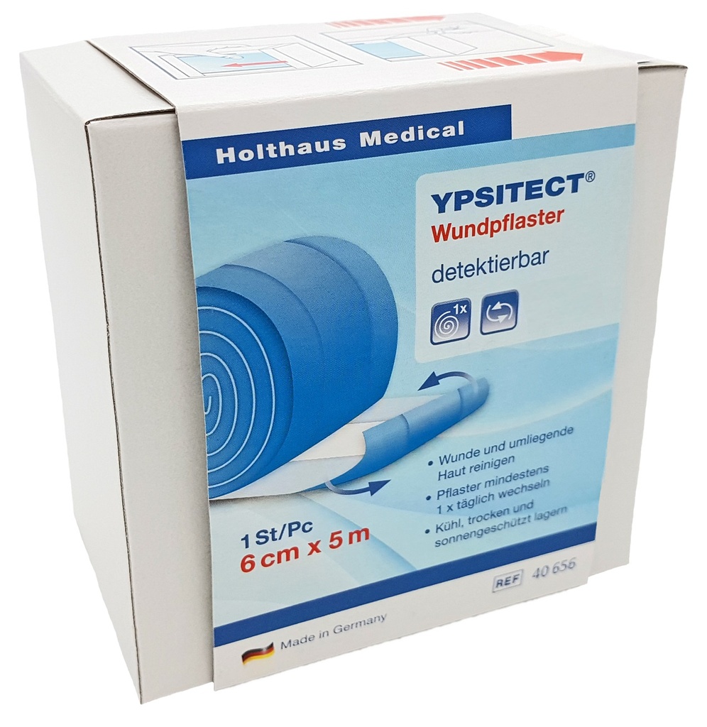 HOLTHAUS YPSITECT Wundpflaster 6cm x 5m
