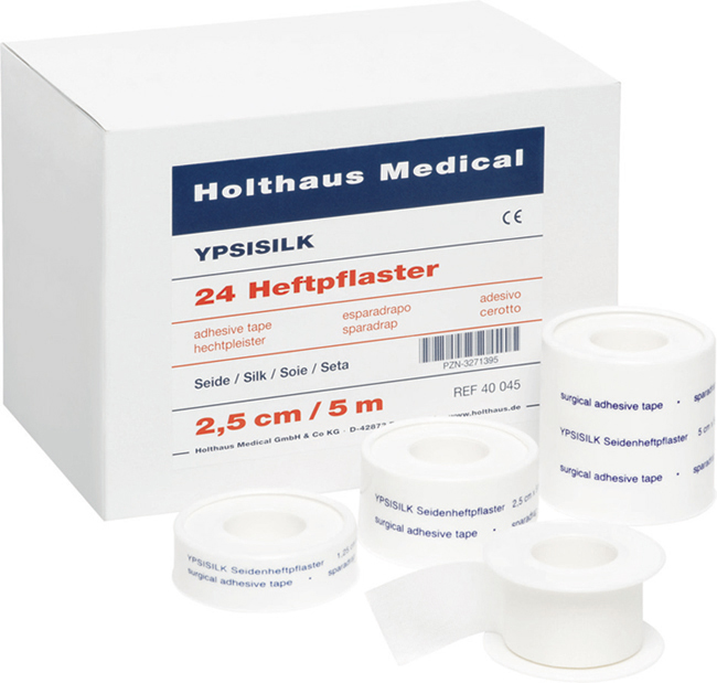 HOLTHAUS YPSISILK Adhesive plaster spool artificial silk