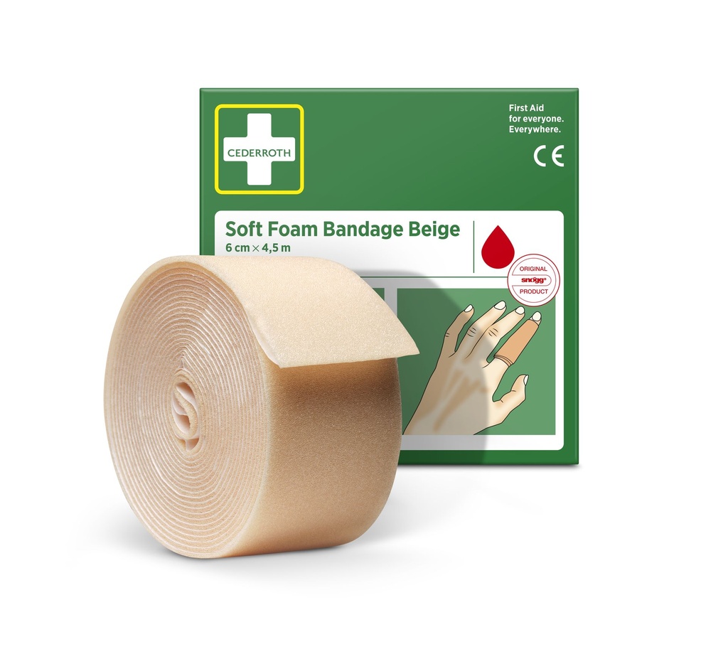 HOLTHAUS CEDERROTH Refill roll SOFT Foam beige 6 cm x 4.5m
