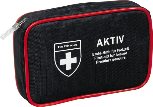 [25361-01] HOLTHAUS AKTIV Erste-Hilfe-Verbandtasche blau/rot 16 x 11 x 4 cm