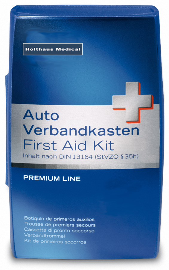 HOLTHAUS Premium Car First Aid Kit Content according to DIN 13164