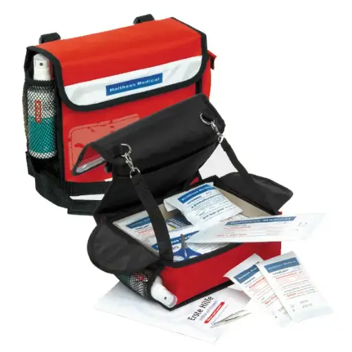 [25377-01] HOLTHAUS First Aid Pouch Daycare 24 x 19 x 8 cm, filled, red