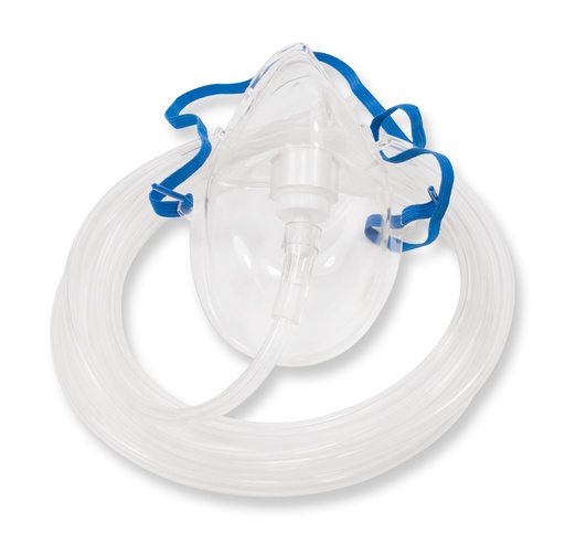 [14651-01] HUM AEROpart 11-E Oxygen mask with nose clip for adults 2.0m