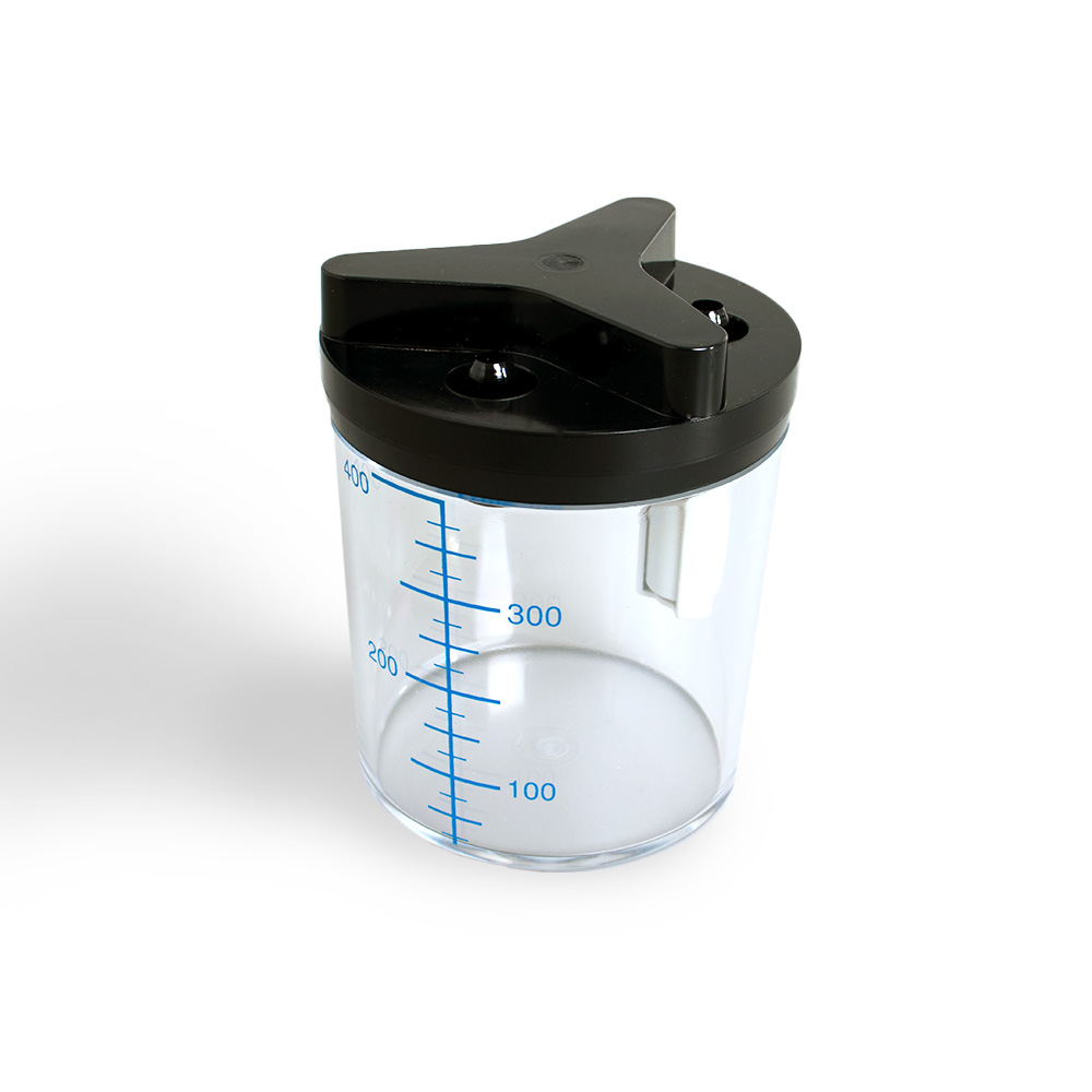 MEDIWARE Zubehör für Absaugpumpe mit Fusspedal, Absaugbehälter 400 ml
