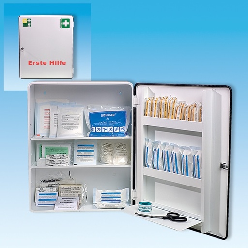 [12980-01] SÖHNGEN First aid cabinet MADRID with filling acc. to DIN 13169