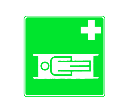[15030-01] HOLTHAUS Rescue sign Stretcher
