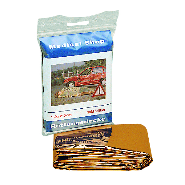 HOLTHAUS Rettungsdecke Ypsisave gold/silber 160x210cm