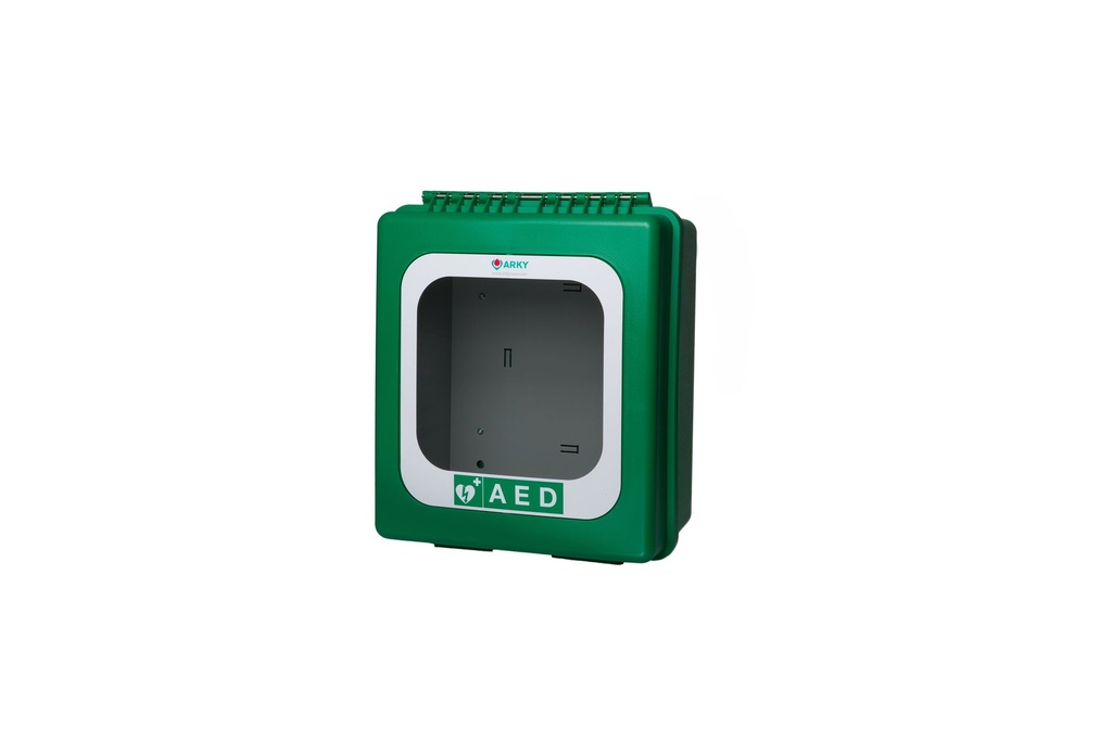 ARKY AED Outdoor wall cabinet green with heating element