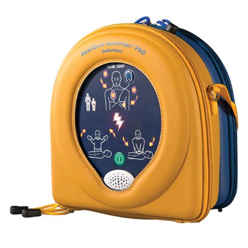 [21941-01] HEARTSINE Multifunction double carrying case yellow/blue