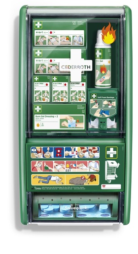 [22038-01] CEDERROTH First Aid & Burn Station
